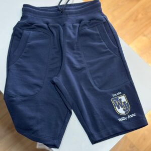 Bermuda Confort de Moletinho Azul-Marinho - Uniforme Willy Janz