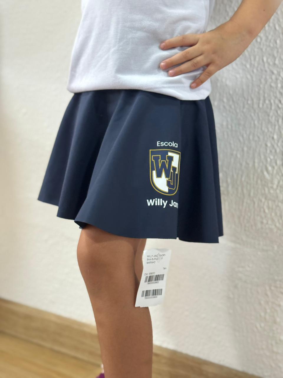 Short-saia Azul-Marinho - Uniforme Willy Janz