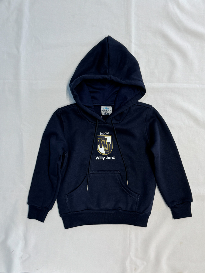 Agasalho de Moletom Fechado com Bolso Central e Capuz - Uniforme Willy Janz - Imagem 4